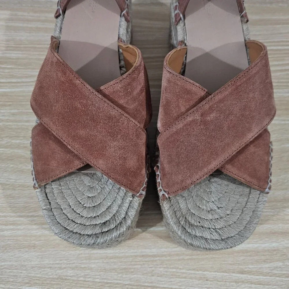 NEW Rag & Bone Sandal Hera Espadrille Wedge Henbrown Suede EU 41 - Picture 5 of 12